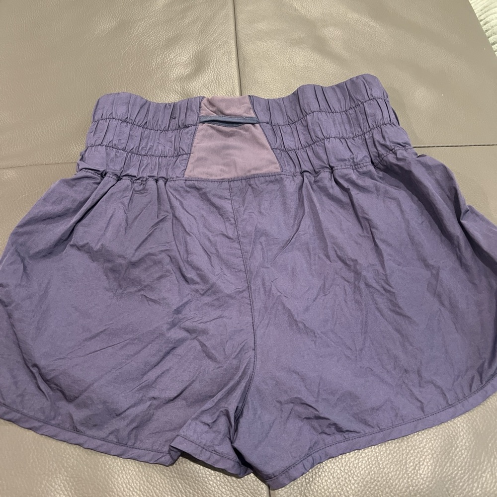 Free People purple high waisted shorts - Picture 2 of 3